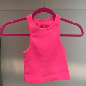 NWOT Free People XS Hot Pink sports bra